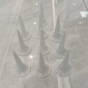 10pcs Plastic Caulking Gun extender Caulk Nozzle Tip Tool for Sausage Caulking Gun, Caulk Nozzles Applicator, Easy To Use, White