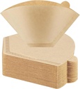#2 Cone Coffee Filters, 200 Count 2 Cone Coffee Filters, Unbleached Disposable Coffee Filters Compatible with Drip and Pour Over Coffee Maker (2-6 Cup)