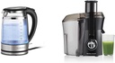 Hamilton Beach 1.7L Electric Tea Kettle, Water Boiler & Heater, Built-In Mesh Filter & Juicer Machine, Big Mouth Large 3” Feed Chute