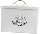 Iron Bread Box with Tight-fitting Lid Metal Rectangle Storage Container for Kitchen Bakery Shop Use Bread and Rice Keeper Compact Space-saving Design