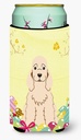 Caroline's Treasures BB6094TBC Easter Eggs Cocker Spaniel Buff Tall Boy Hugger Can Cooler Sleeve Hugger Machine Washable Drink Sleeve Hugger Collapsible Insulator Beverage Insulated Holder