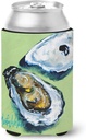 Caroline's Treasures MW1361CC Two Shells Oyster Can or Bottle Hugger Cooler Washable Drink Sleeve Collapsible Beverage Insulated Holder, Can Hugger, Multicolor