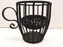 Wrought Iron Kup Keeper Coffee & Espresso Pod Holder, Coffee Mug Storage Basket - Hand Made by Amish of Lancaster County PA.