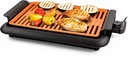 OVENTE Electric Indoor Grill with 15x10 Inch Non-Stick Cooking Surface, 1200W Fast Heat Up Power, Adjustable Temperature, Removable and Dishwasher Safe Grilling Plate and Drip Tray, Copper GD1510NLCO