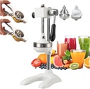 Commercial Grade Citrus Juicer, Hand Press Citrus Juicer Extractor with Filter Plate for Various Commercial and Family(White)