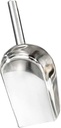 Stainless Steel Ice Scoop Large Ice Shovel Popcorn Scoop for Shovel Flat Base Comfortable Handle Easy Cleaning