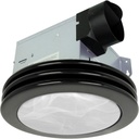 Akicon Exhaust Fan with Light, Ultra Quiet 80 CFM 2.0 Sones Ventilation Exhaust Bathroom Fan with Light, 3000K/4000K/5000K Selectable LED Light (Matte Black)