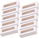 DECHOUS Rectangle Cake Boxes Window 20pcs Mung Bean Cake Packaging Boxes for Egg Tart Cupcake Mousse