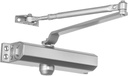 Dynasty Hardware Door Closer, Commercial Hydraulic Closer, Self-Closing, Spring Size 4, Surface Mount, Sprayed Aluminum, Series 4000