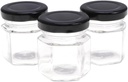 Seal Wide Mouth Jar Lids for Honey Candy Cookies 24 Pack Glass Storage Jars