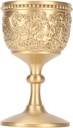 Pssopp Gold Chalice Pimp Cup Brass,Glue Gun Sticks Royal Chalice Holy Chalice Royal Goblets Medieval Cups Brass Vintage Golden Chalice for Party Banquet Wedding