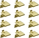 Knape & Vogt KV Shelf Support Clip Brass, Pack of 12