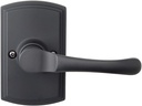Delaney Callan Hardware Artino Dummy Door Handle, Fits Door 1-3/8 to 1-3/4 in. Thick, Black – Reversible Left/Right-Handed Decorative Door Lever – Easy to Install Pull with No Latch