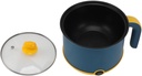 Hot Pot Electric, 2 Levels Adjustable Mini Electric Cooker Easy To High Temperature Non Stick 1.8L for Egg for Soup (US Plug 110V)