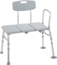 Drive Medical PreserveTech Tub Transfer Bench for Bathtub, Shower Transfer Bench, Bath Seat with Arms & Backrest, Bath Chair for Elderly, Shower Chair for Disabled, Bathtub Transfer Bench