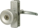 Prime-Line K 5078 Tulip Knob Lock, Keyed, with 3 In. Hole Center, Aluminum (Single Pack)
