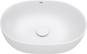 Ruvati 19-inch Matte White epiStone Solid Surface Modern Bathroom Vessel Sink - RVB2119WH