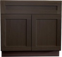 Craftline Ready to Assemble Shaker Vanity Cabinet (Molasses) (Sink Base Vanity Cabinet, 24 Inch x 21 Inch x 34-1/2 Inch)