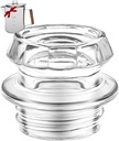 MEREZA Coffee Percolator Glass Top Replacement Glass Knob Top for Coletti, Coleman, Eurolux, Stansport, Texsport, Stovetop Coffee Percolator with Filter