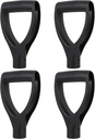VOSAREA 4pcs Pull Pole Lift Lightweight D Grip Hand Shovel Handle for Digging Scoop Replacement Raking Gardening Tool Snow Removal Garden Tools