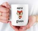 Zero Fox Given Mug, Funny Fox Coffee Mug, Fox Mugs, Cute Fox Mug, Fox Coffee Cup, For Fox Sake Mug, Funny Mug for Friend, Cool Fox Mug