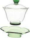 Ciieeo Transparent Glass Kung Fu Tea Cup Set with Lid and Saucer Elegant Vintage Chinese Style Teacup for Brewing Green and Scented Tea for Home Decor and Lovers