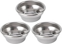 3pcs 54mm Coffee Filter Basket, Triple Non Pressurized Stainless Steel Basket Precise Tapered Profile for Consistent Espresso s Filter Fits Most 54mm Portafilter Tamper