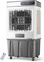 51" Swamp Cooler, 3900CFM Evaporative Air Cooler with 19.8 Gal Water Tank, 4 Ice Box, Remote, 12H Timer, 120°Oscillation, Portable Outdoor Cooling Fan, for Patio Garage Commercial Use