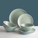 Mason Cash | Classic Collection 12-Piece Dinnerware Set - Green