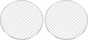 uxcell 2 Pcs Round Cooking Rack, Dia 10.6 Inch Stainless Steel Grill Grate Cross Wire Barbecue Grill for Cooking Baking Air Fryer Racks, Silver