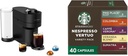 Nespresso Vertuo Pop+ Limited Edition Coffee and Espresso Maker by De'Longhi, Black Matte with Dark Chrome + Starbucks Capsules, Vertuo Line