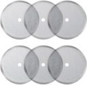 6 PCS French Press Replacement Filter Screens Stainless Steel French Press Mesh Screen Replacement Filters Frenches 4 Inch Reusable Coffee Filters for Coffee Makers Tea Machines, Silver