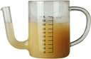 Kettle with Scale Glass Oil Kettle Lightweight Juice Pot for Home Use for Juices Beer Iced Tea Beverages