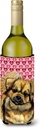 Caroline's Treasures LH9169LITERK Tibetan Spaniel Hearts Love Valentine's Day Wine Bottle Hugger Bottle Cooler Sleeve Hugger Machine Washable Collapsible Insulator Beverage Insulated Holder