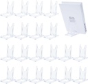 20-Pack Adjustable Acrylic Plate Stands, Plastic Display Holders For Plates, Photos, Frames & More