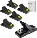 Reusable Mouse Traps – Powerful Snap Traps with Precise Trigger for Quick, Clean Mouse Catching – Indoor & Outdoor Rodent Control for Home, Garage, Garden-6 Pack