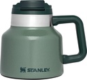 STANLEY Tough-To-Tip Admiral's Mug 20 oz | Twist-on Flip Open Lid | Wide Body with Non-Skid Rubber Base | Insulated Stainless Steel Coffee Cup | BPA-Free