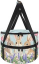 Easter Bunny Print Insulated Casserole Carrier,Double Decker Casserole for Hot or Cold Food,Pie Dish Cake Carrier,Casserole Carrying Case,Food Transport Containers,Cheesecake Storage Basket