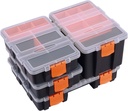 Makitoyo MP009 Hardware & Parts Organizers Versatile and Durable Storage Toolbox, 4PCS Set