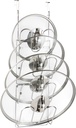 YQh The-Cabinet Pot Lid Organizer,Door Mounted Pot cover rack,Pot Lid Storage,Cabinet-Hanging Type Pot Lid Rack,304 stainless steel Pot cover support in kitchen, cabinet and food cabinet