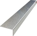Brushed 304 Stainless Steel Universal Gap Filler Finishing Angle Trim Kit Elements (Outer Finish, 1" x 2" x 36")