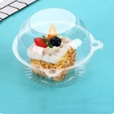 100 Jumbo Muffin Containers, Clear Plastic Muffin Containers, Flip Design, Cartoon ShapeCupcake Containers（large size）