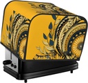 Toaster Cover 2 Slice Appliance Cover Toaster Dust Cover Traditional Pattern Toaster Cover Super Soft Kitchen Small Dust Covers Bread Machine Covers with Pockets 14.4" x 8.3" x 10.6"