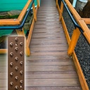 HandiTreads Non-Slip Ramp & Deck Treads, Chestnut Brown (10), Screw Down, Permanent, Weatherproof, Anti-Skid Protection