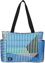 Built Puffer Tote Lunch Bag Lightweight, Insulated and Reusable, Off the Grid Blue, 11 Can Capacity