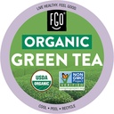 FGO Organic Green Tea K-Cup Pods for Keurig, 24 Count (Pack of 1), Premium Green Tea is USDA Organic, Non-GMO, & Recyclable with Naturally Occurring Caffeine
