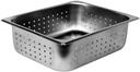 Soro Essentials- Half Size 4" Deep Stainless Steel Perforated Anti-Jamming Steam Table Pan 24 Gauge- Chafer Food Pans Stackable Anti-Jam Steam Pan Hotel Restaurant Supplies Party Buffet Event Catering