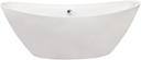 Allegra 71" x 34" Freestanding Soaking Acrylic Bathtub in White