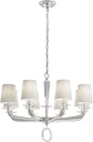 Schonbek Signature MA1008N-76O, Emilea 8 Light 33in x 24in Chandelier in Heirloom Bronze with Clear Optic Crystals