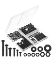 Mr. Pen- Bolts, Nuts, and Washer Assortment Kit, 113 Pcs, Black, Bolt and Nut Set
